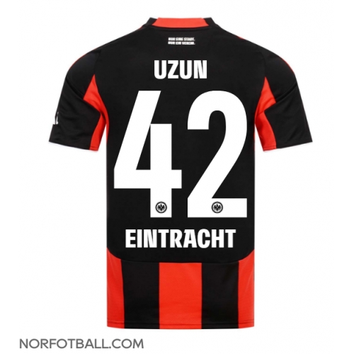 Billige Fotballdrakt Eintracht Frankfurt Can Uzun #42 Replika Hjemmedrakt 2025-26 Kortermet Billige Fotballdrakt Eintracht Frankfurt Can Uzun #42 Replika Hjemmedrakt 2025-26 Kortermet